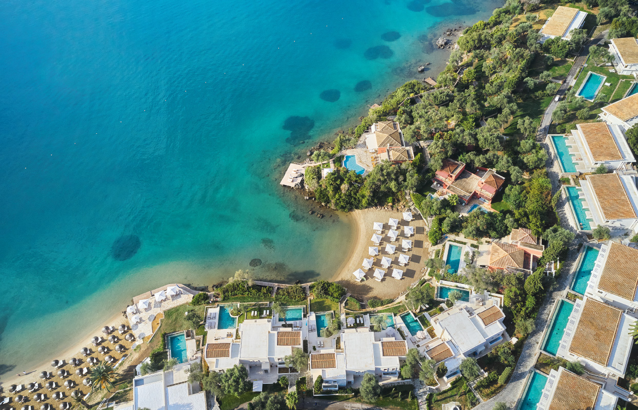 Greece Travel Secrets picks where to stay in northern Corfu with budget and luxury hotels in Sidari, Daphnila Bay, Kontokali, Ipsos, Barbati and more.