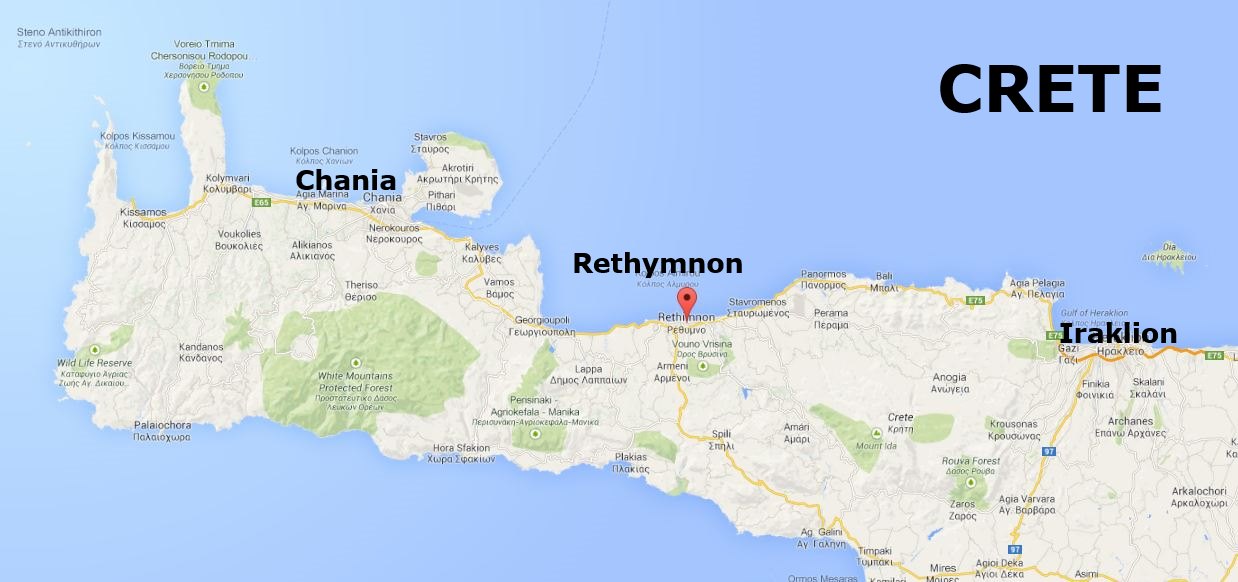 Rethymnon in Western Crete