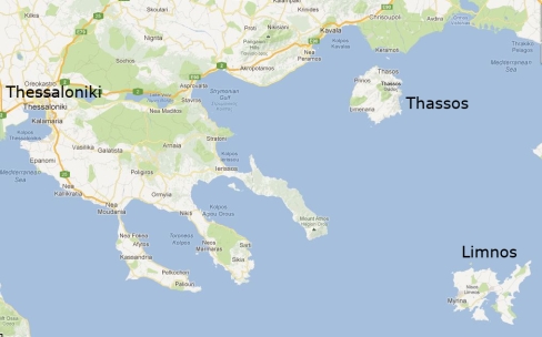 tasos mapa google Thasos location on the greece map tasos mapa google