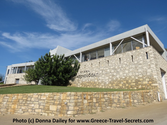 Greece Travel Secrets visits the Zacharioudakis Winery near Ancient Gortina in southern Crete, and does a vineyard tour arranged by our guide from Go Crete.