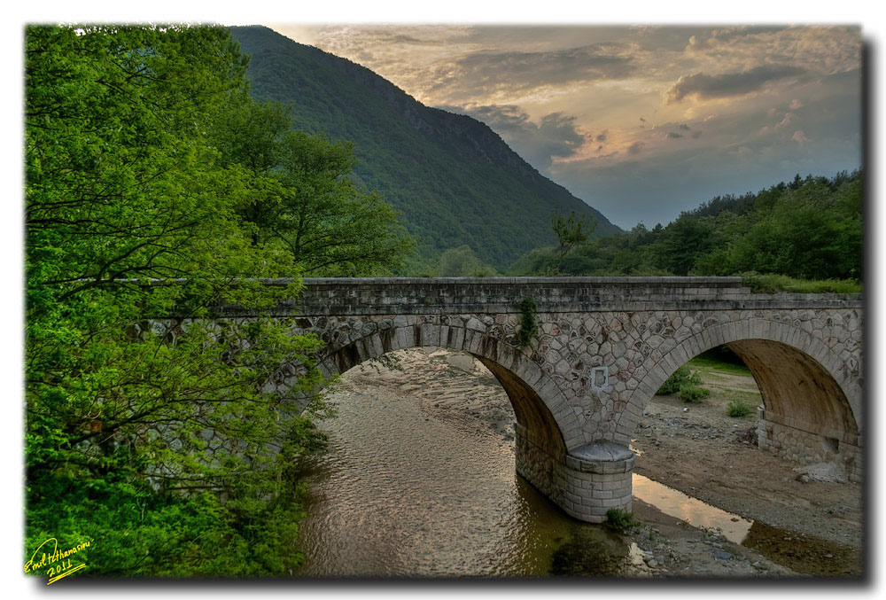 Old stone bridge near Xanthi, Thrace, Greece