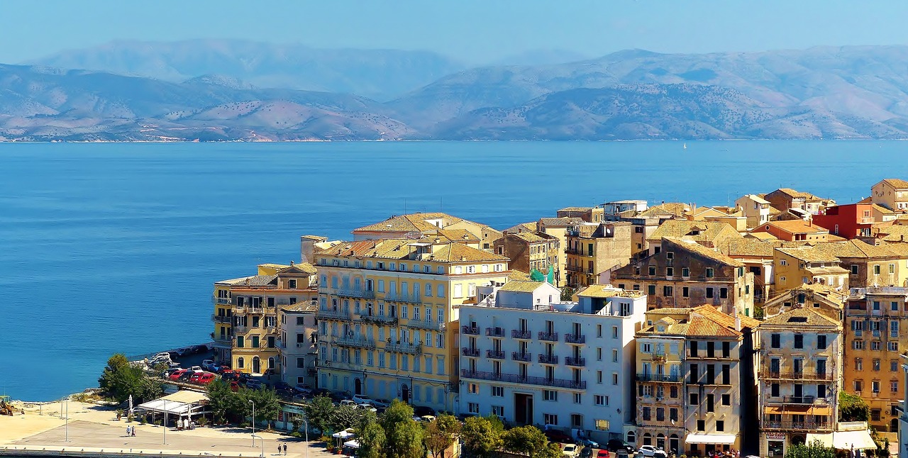 Corfu or Kerkyra is the main island in the Greek Ionian islands with Corfu Town being one of the most attractive of Greek island capitals.