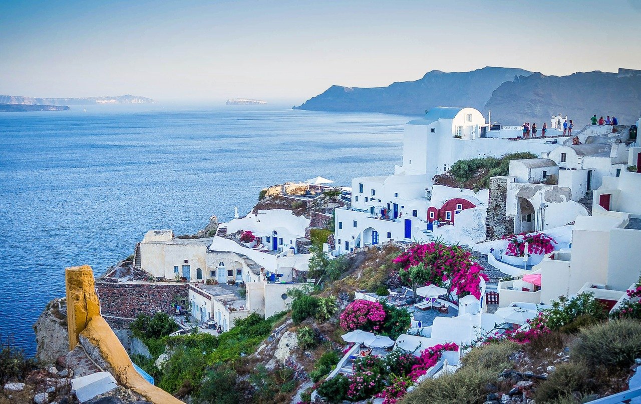 There are lots of flights from Athens to Santorini as well as a ferry service from Piraeus, with flights to Santorini leaving from Athens International Airport.